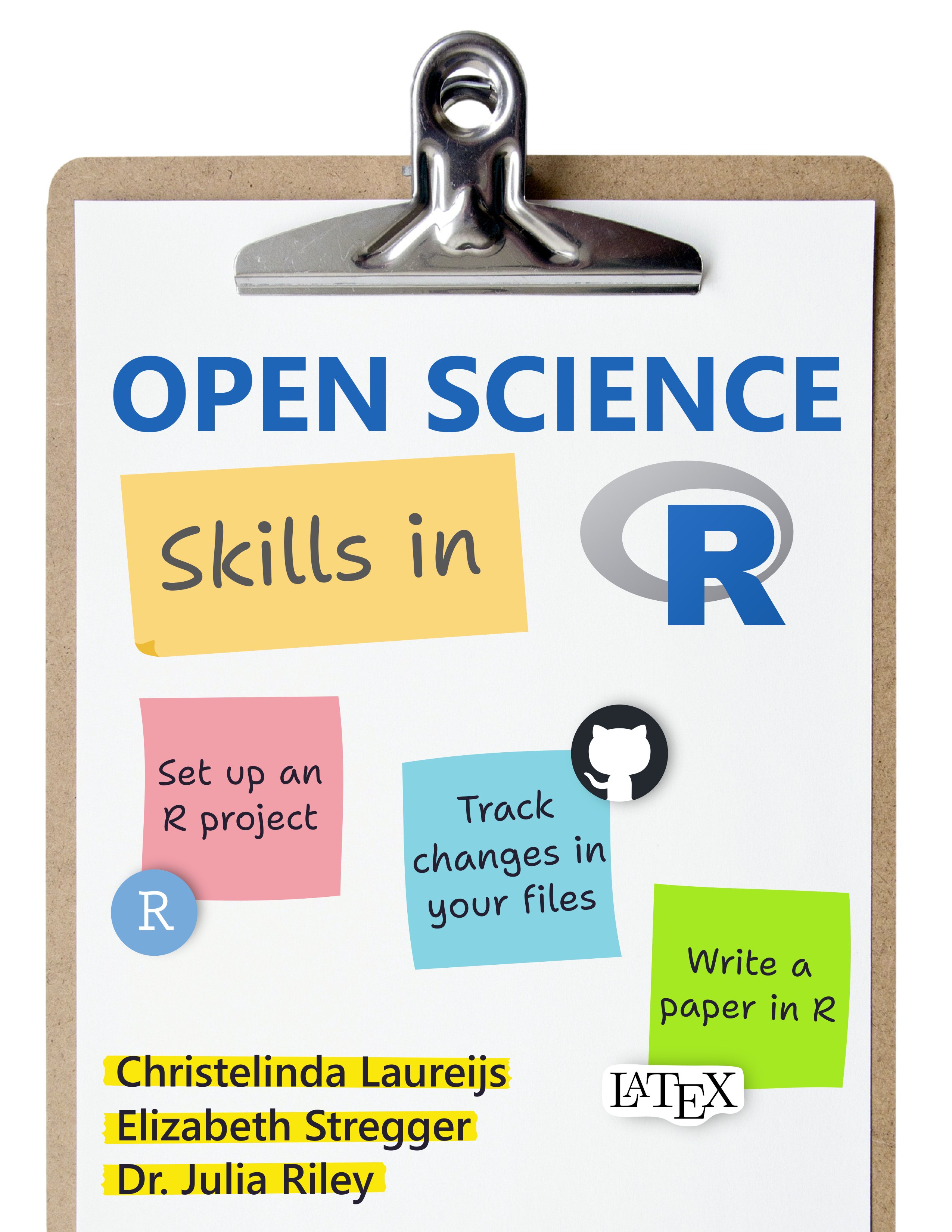 Open Science Skills in R stylized text